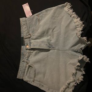 BRAND NEW size 12 light blue jean shorts